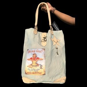 Vintage Denim Purse Bag